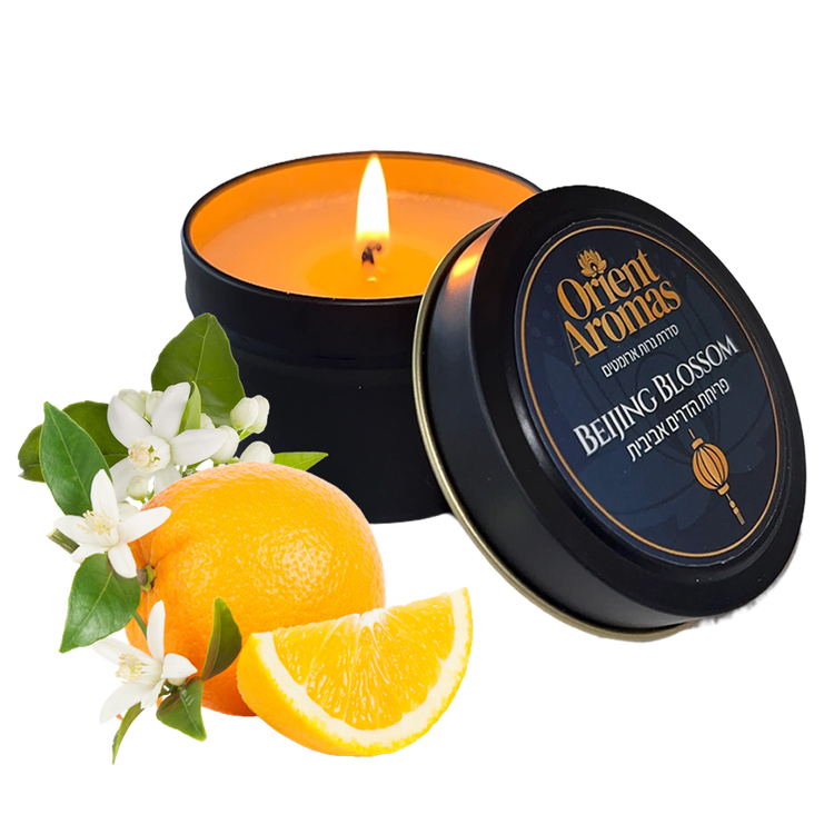 Beijing Blossom נר מסאג' עם ריח פריחת הדרים אביבית מסדרת המזרח Orient Aromas