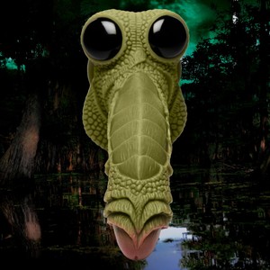 Swamp Monster דילדו סיליקון מחוספס בדמות מפלצת ירוקה Creature Cocks