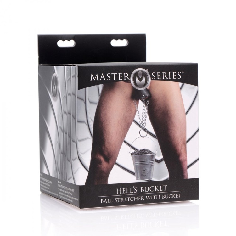 Hell's Bucket מצנח מותח אשכים עם דלי להוספת משקל Master Series