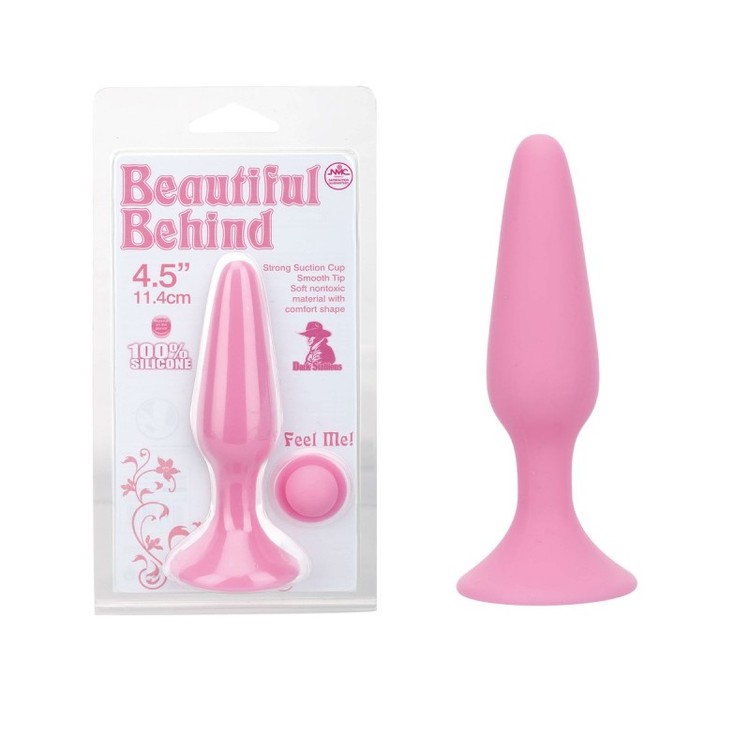 Beautiful Behind פלאג אנאלי סיליקון קטן ורוד למתחילים