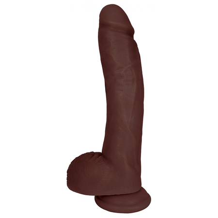 JOCK 10 Inch Brown PVC Realistic Dildo