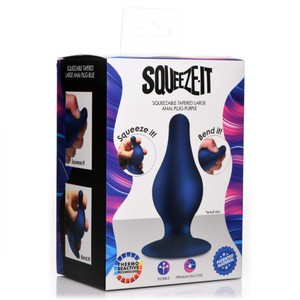 Squeeze-It Blue Squishy Anal Plug