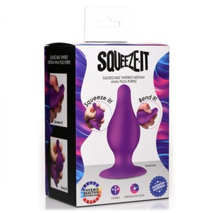 פלאג רך ולחיץ בינוני בצבע סגול Squeeze-It
