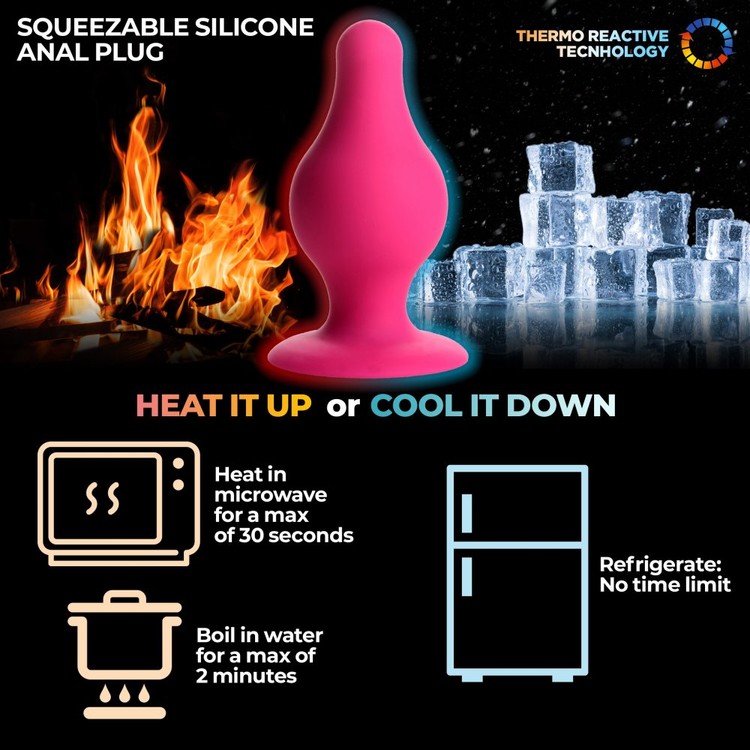 Squeeze-It Pink Squishy Anal Plug