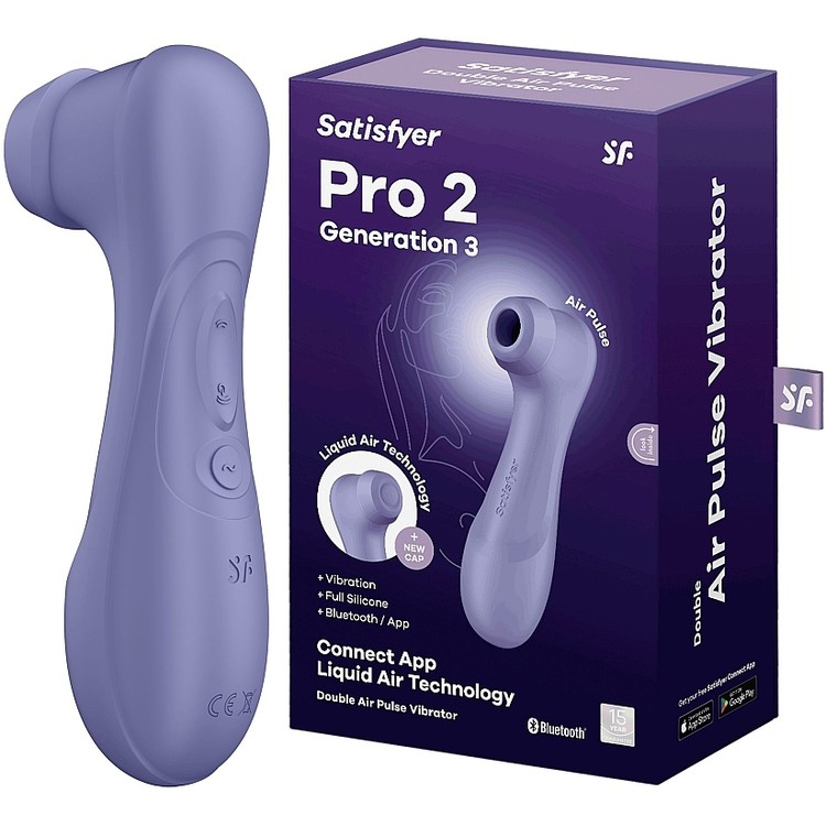Satisfyer Pro 2 Generation 3 טפיחה ויניקה סגול לילך