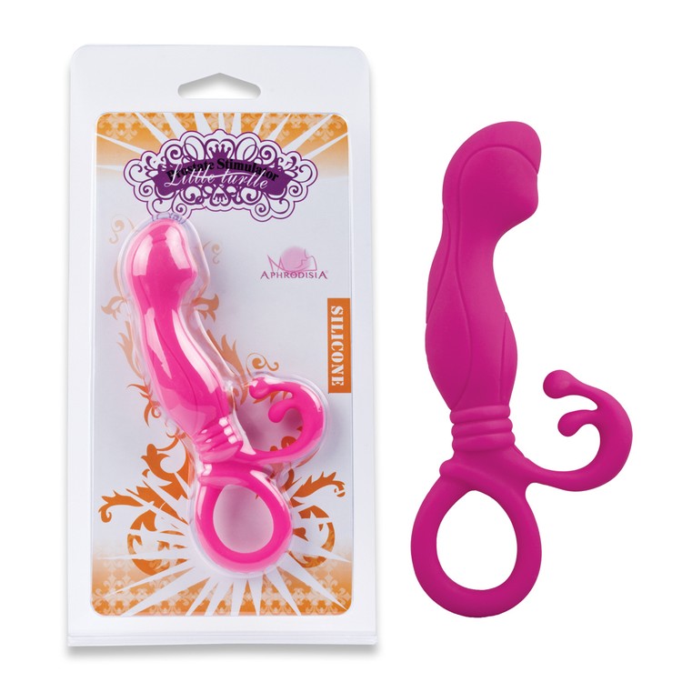 פלאג סיליקון ורוד מעוצב לגירוי הפרוסטטה