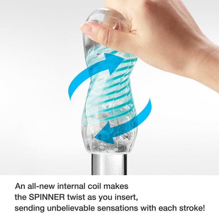 Spinner - 06 Brick צעצוע אוננות מסתובב לגברים Tenga - ורוד