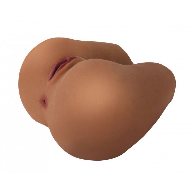 Mistress Karla בובת מין מאונן רוטט לגבר בצורת ישבן בתנוחה מסיונרית עם שני חורים