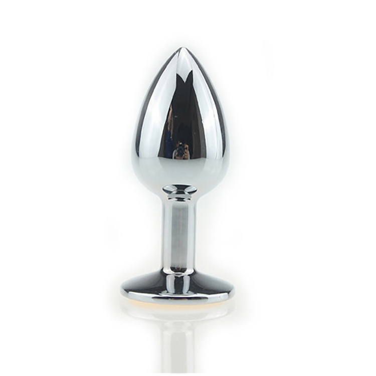 פלאג אנאלי מתכת קטן עם סמיילי