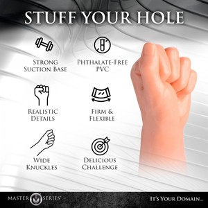 Fisto דילדו PVC ענק בצורת יד קמוצה Master Series