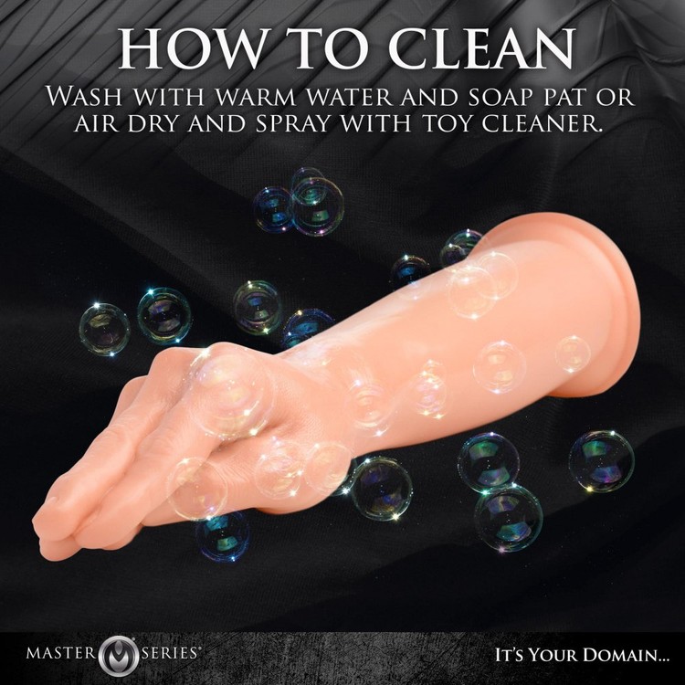 The Fister דילדו PVC ענק בצורת יד ריאליסטית Master Series