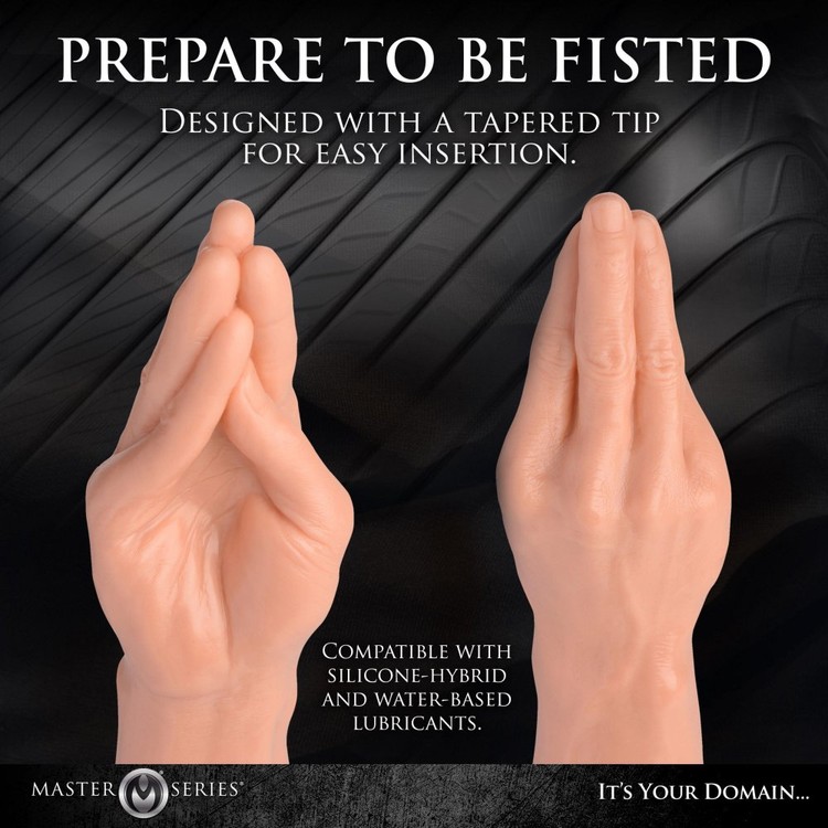 The Fister דילדו PVC ענק בצורת יד ריאליסטית Master Series