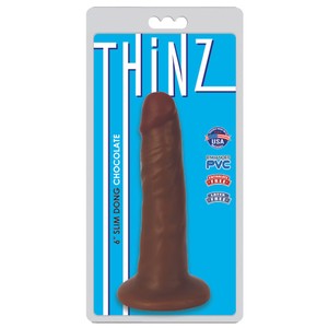 Curve Toys Thinz 15 cm Chocolate Brown Dildo