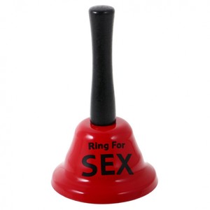 פעמון סקס אדום לזוגות עם כיתוב Ring for Sex