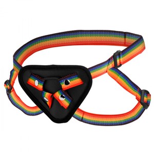 Strap U Ride the Rainbow Pride Colored Strap On Harness