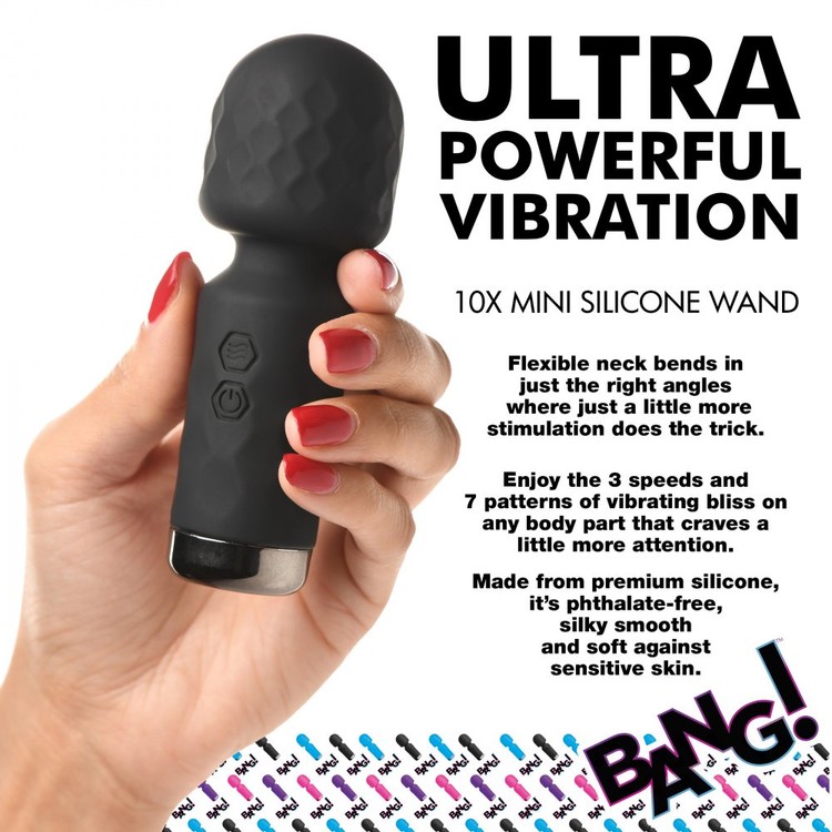 BANG! Mini ויברטור וונד קטן לדגדגן - שחור