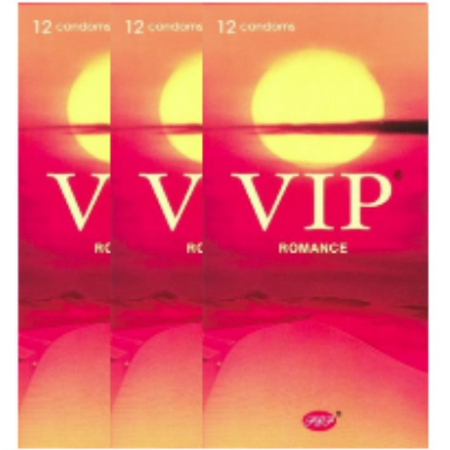 36 קונדומים פשוטים - מומלץ להלבשה על צעצועים  VIP Midnight VIP Romance