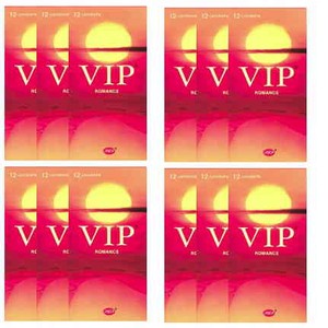 144 קונדומים בטעמים VIP Midnight VIP Romance