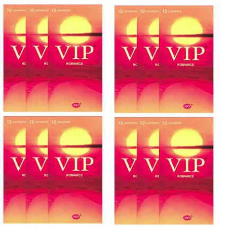 144 קונדומים פשוטים - מומלץ להלבשה על צעצועים VIP Midnight VIP Romance