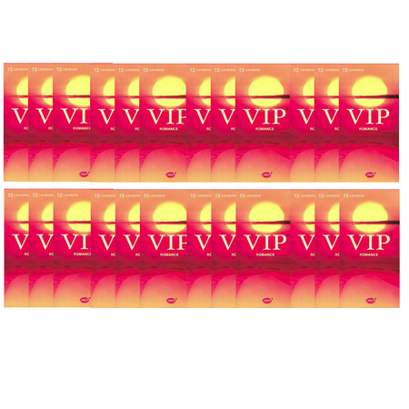 288 קונדומים פשוטים - מומלץ להלבשה על צעצועים VIP Midnight VIP Romance