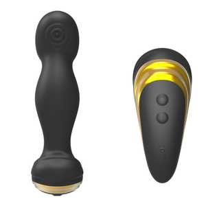 Back Tapper Remote Controlled Anal Vibrator with Internal Tapping