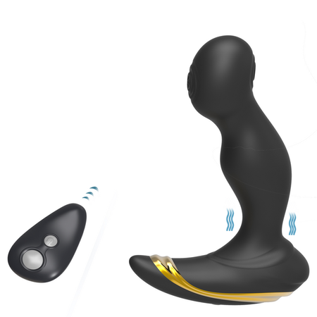 Back Tapper Remote Controlled Anal Vibrator with Internal Tapping