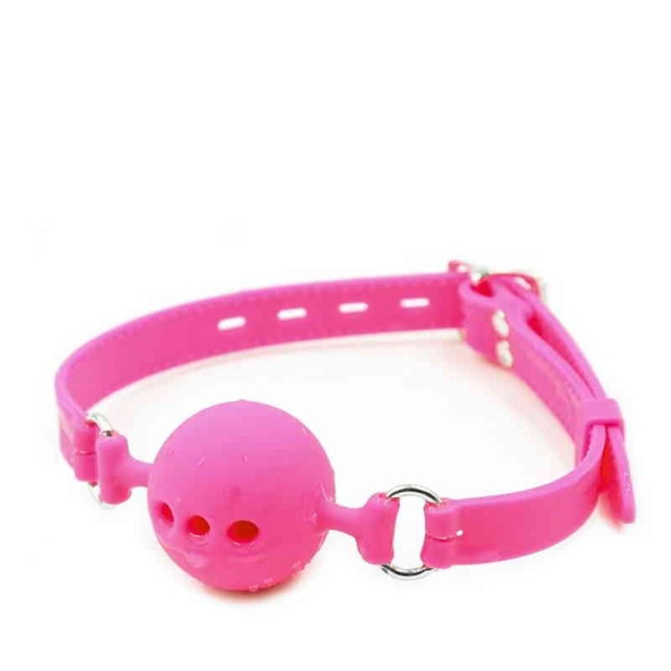 מחסום פה סיליקון גדול ורוד למתקדמים