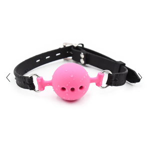 Naughty Toys Pink Silicone Ballgag with Breathing Holes