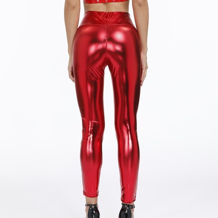 Shiny Red Leggings