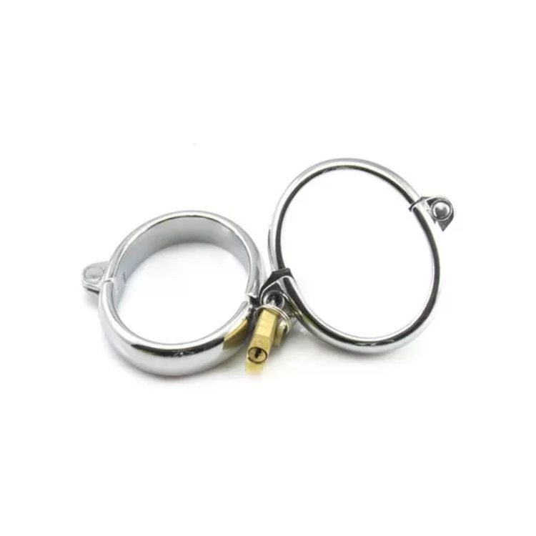 אזיקים ממתכת ננעלים עם מנעול - גדלים שונים