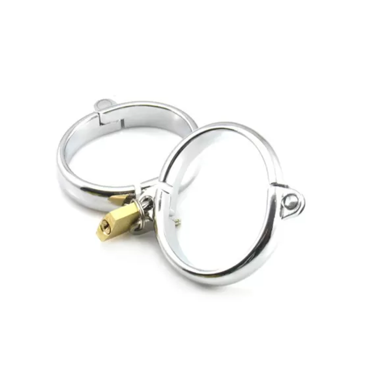 אזיקים ממתכת ננעלים עם מנעול - גדלים שונים