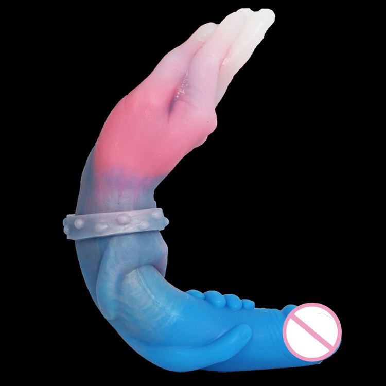 דילדו דו צדדי בולבול ויד מסיליקון