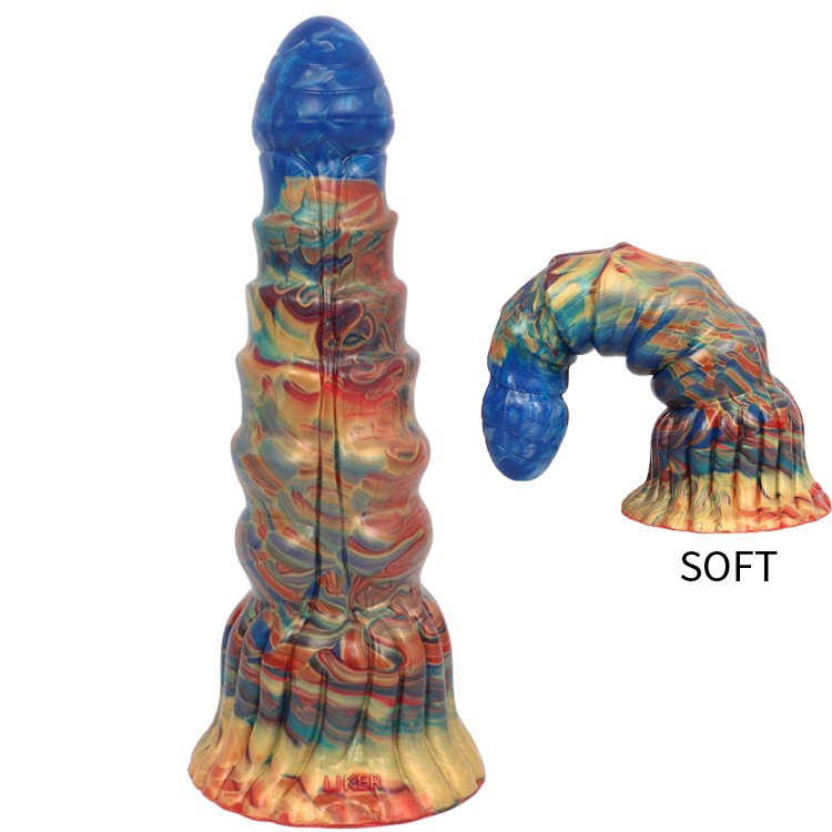 דילדו פין חייזרי מסיליקון בצבעי קונכייה