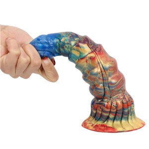 Silicone Alien Dildo with Shell Print