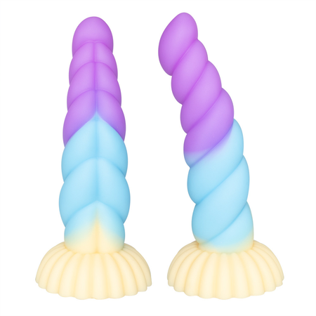 Mystic Unicorn Ribbed Fantasy Dildo