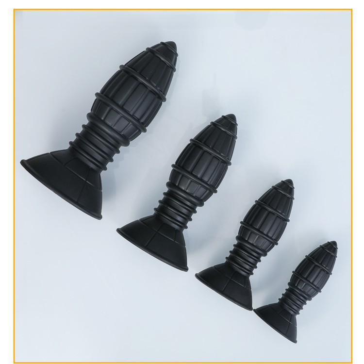 Big Grenade פלאג סיליקון גדול שחור בצורת רימון