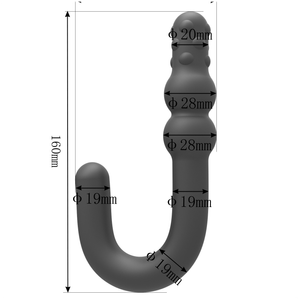 Black Hook פלאג אנאלי סיליקון בצורת וו