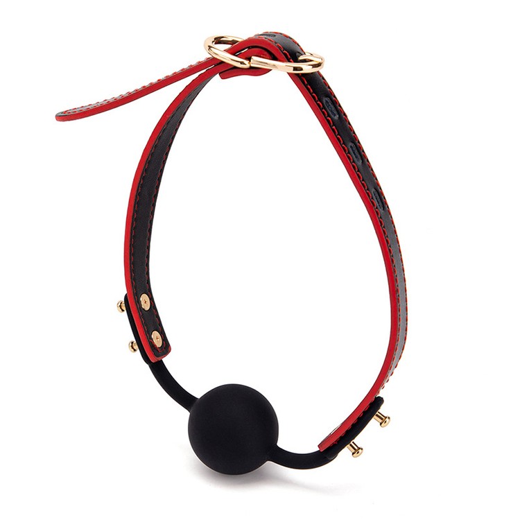 גאג סיליקון אדום שחור אלגנטי