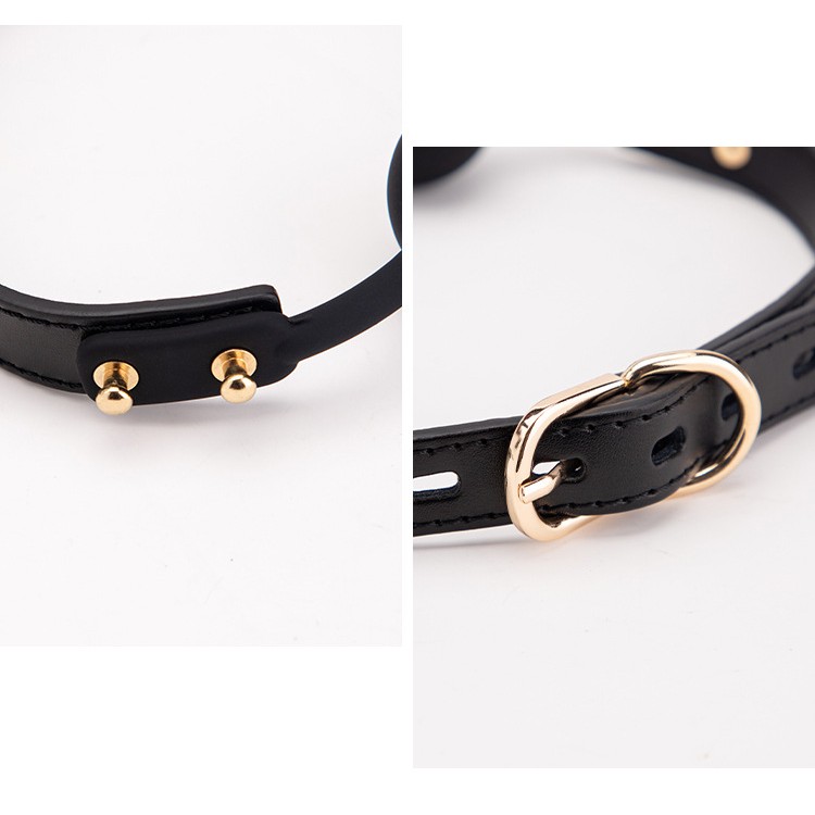 גאג סיליקון אדום שחור אלגנטי