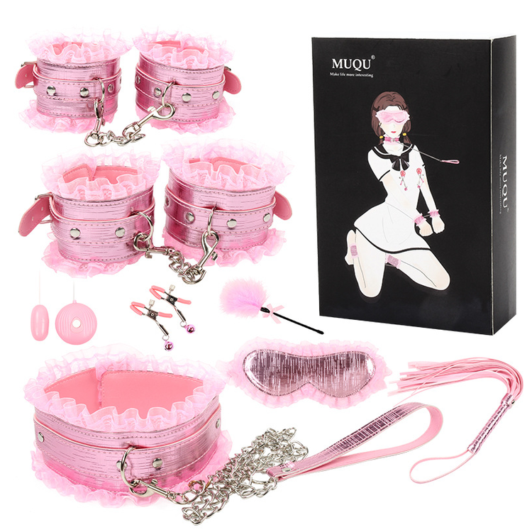 ערכה קינקית ורודה מבריקה עם מלמלה