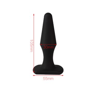 Tommy Black Silicone Tapered Plug