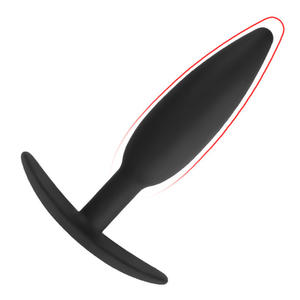 The Pen Slim Oval Black Silicone Plug