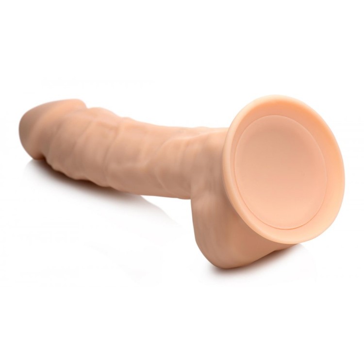 Fleshstixxx 10X Silexpan - Light דילדו מסילקון עם רטט גמיש 21 ס"מ​