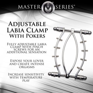 Master Series Pussy Tugger Labia Clamps and Chain