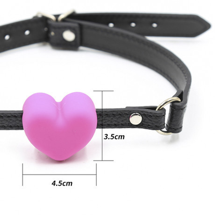 מחסום פה בצורת לב ורוד