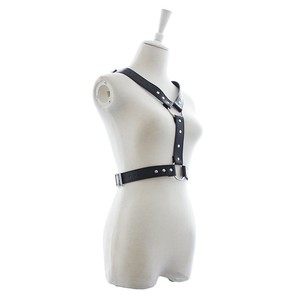 Durga Y Shaped Faux Leather Chest Harness