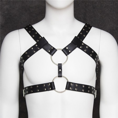 Odin Double Ring Mens Chest Harness