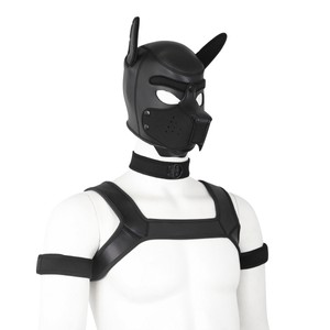 Black Neoprene Chest Harness - Small