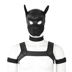 Black Neoprene Chest Harness - Small