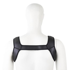 Black Neoprene Chest Harness - Small